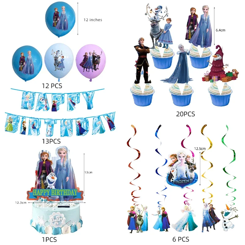 Disposable Disney Frozen Theme Party Decorations Cartoon Party Supplies Baby Shower Cake Topper Balloons Banners
Disposable Disney Frozen Theme Party Decorations Cartoon Party Supplies Baby Shower Cake Topper Balloons Banners