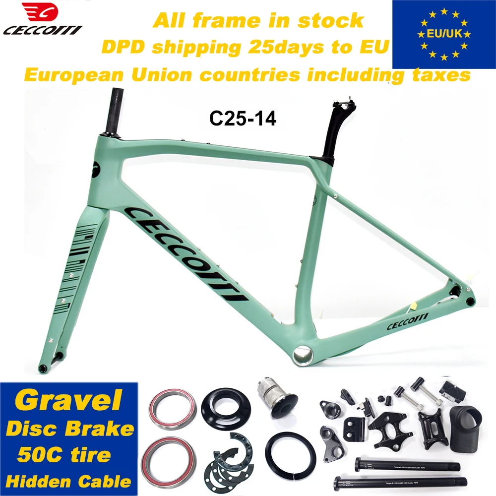 Карбоновая рама для гравийного велосипеда CECCOTTI с внутренней проводкой тросов, дисковыми тормозами, комплект рамы для велосипеда, доставка DPD в страны ЕС и DDP в США.
Карбоновая рама для гравийного велосипеда CECCOTTI с внутренней проводкой тросов, дисковыми тормозами, комплект рамы для велосипеда, доставка DPD в страны ЕС и DDP в США.