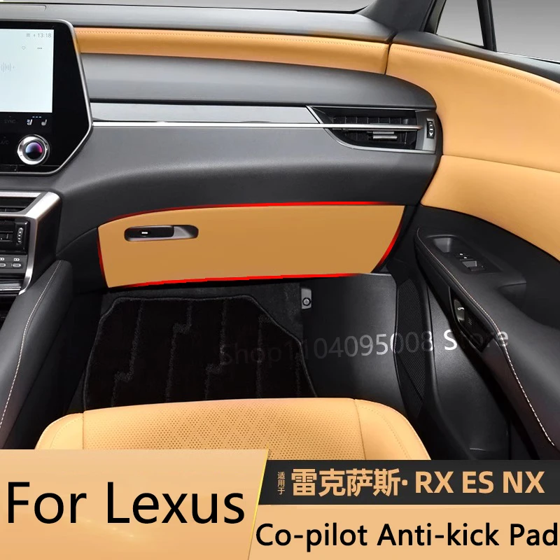 For Lexus RX350h 2023-2025 NX260 2022-2025 ES200 2018-2025 Car Co-pilot Anti-kick Pad Leather Anti-dirty Protective Sticker Trim
For Lexus RX350h 2023-2025 NX260 2022-2025 ES200 2018-2025 Car Co-pilot Anti-kick Pad Leather Anti-dirty Protective Sticker Trim
