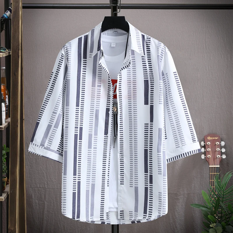 Men's Summer Faionable Ice Silk Thin Svel irt f Sve Striped Stand Fit Youth Polyester Fiber Non-iron Treat...
Men's Summer Faionable Ice Silk Thin Svel irt f Sve Striped Stand Fit Youth Polyester Fiber Non-iron Treat...