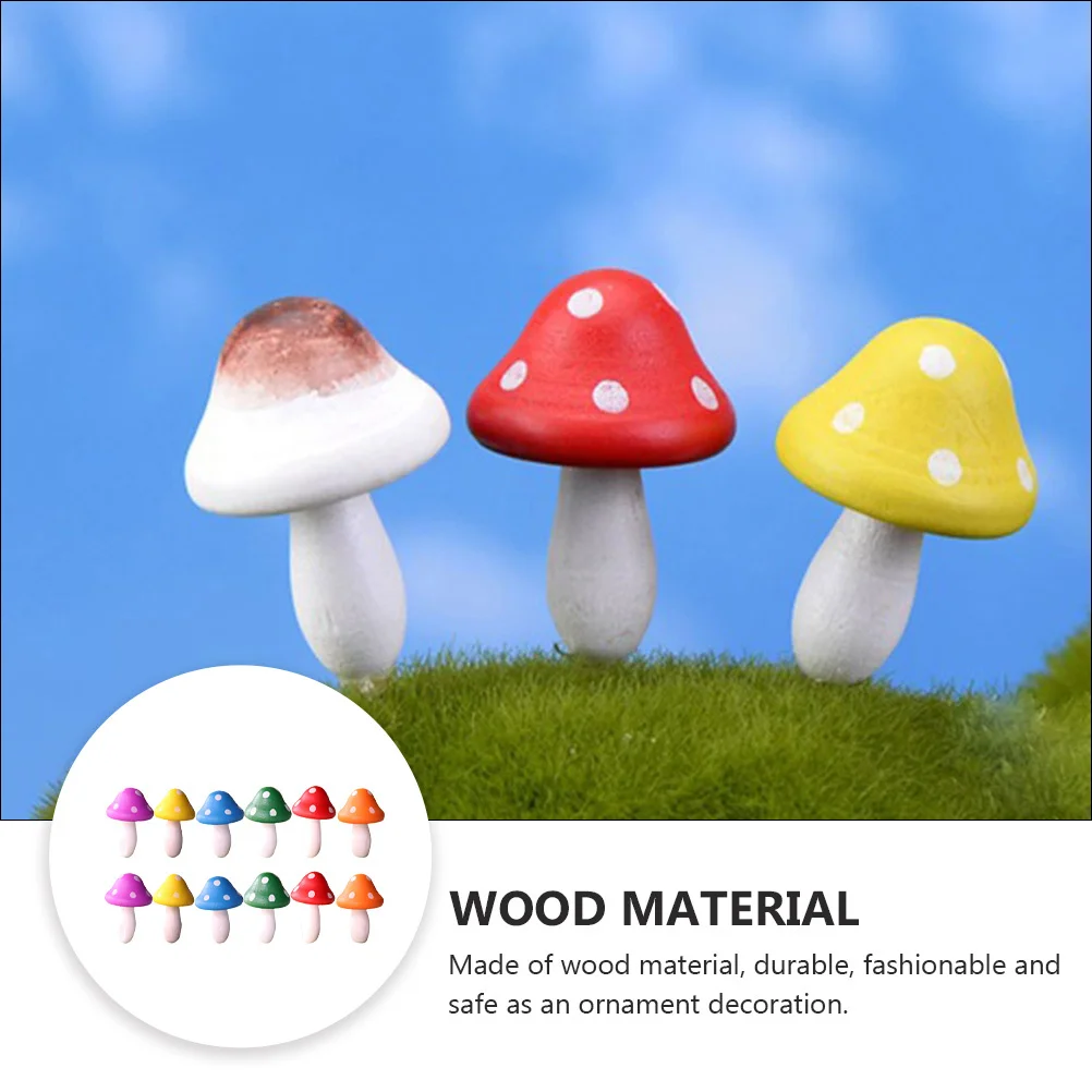 BESPORTBLE 12pcs Mini Wooden Mushroom Ornaments Glass Figurines for Cake Decor Plant Pot Accessories Decoration
BESPORTBLE 12pcs Mini Wooden Mushroom Ornaments Glass Figurines for Cake Decor Plant Pot Accessories Decoration