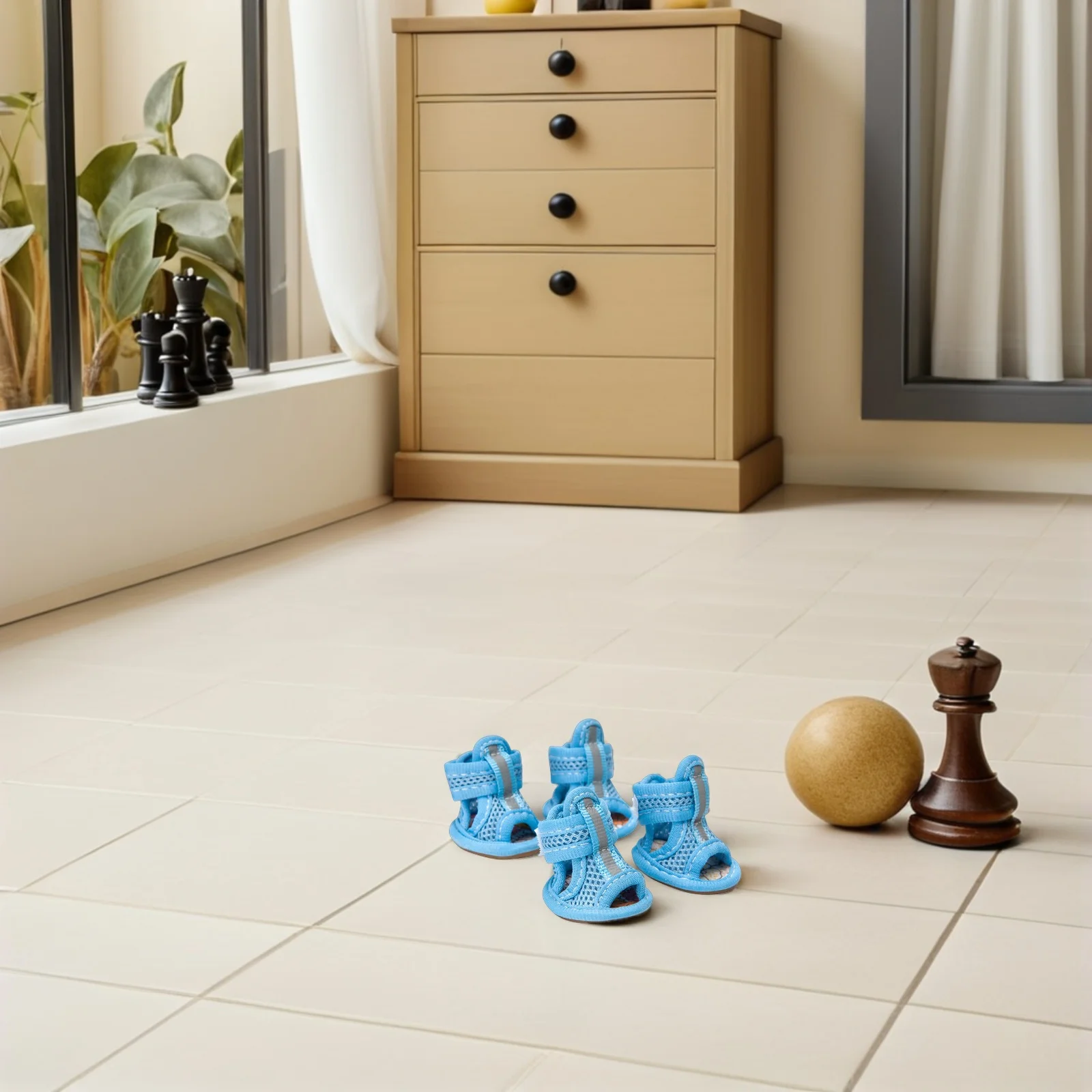 4Pcs Pet Dog Shoes Summer Breathable Mesh Dog Boots Anti-Slip Sneakers Protect Hot Pavement Deck Beach Dogs Supplies Size 5
4Pcs Pet Dog Shoes Summer Breathable Mesh Dog Boots Anti-Slip Sneakers Protect Hot Pavement Deck Beach Dogs Supplies Size 5