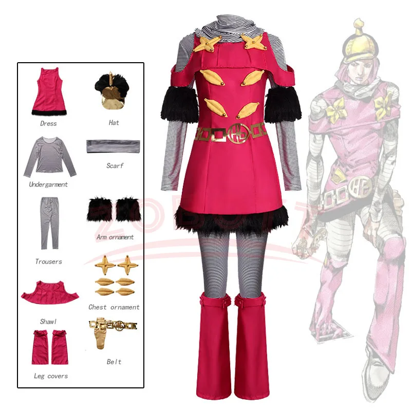 Ainme Hot Pants Cosplay Costumes Uniform JOJO Rose Red Dress Role Play Halloween Carnival Dressing For Women
Ainme Hot Pants Cosplay Costumes Uniform JOJO Rose Red Dress Role Play Halloween Carnival Dressing For Women