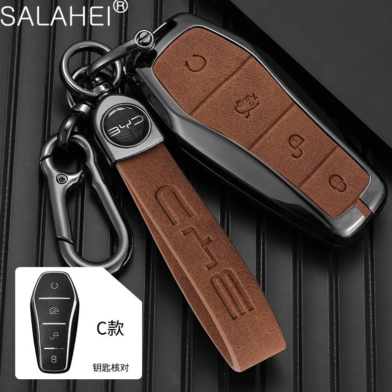 4 Buttons Leather Car Remote Case Key Cover for BYD Han Ev Tang Dm/Qin PLUS/Song Pro/MAX/Yuan Dolphin Auto Accessories Holder
4 Buttons Leather Car Remote Case Key Cover for BYD Han Ev Tang Dm/Qin PLUS/Song Pro/MAX/Yuan Dolphin Auto Accessories Holder