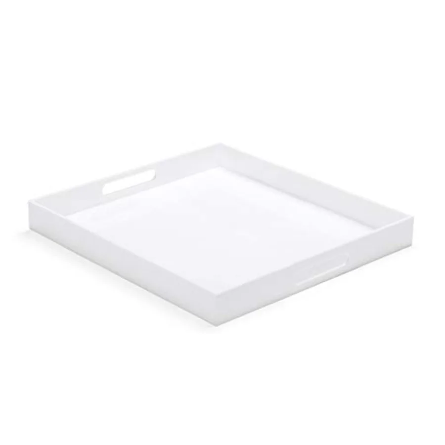 White Modern Acrylic Ottoman Tray with Cutout Handles 20x20 Inch Over-Sized Serving Tray Organizer Rubber Boot Tray Decorative
White Modern Acrylic Ottoman Tray with Cutout Handles 20x20 Inch Over-Sized Serving Tray Organizer Rubber Boot Tray Decorative