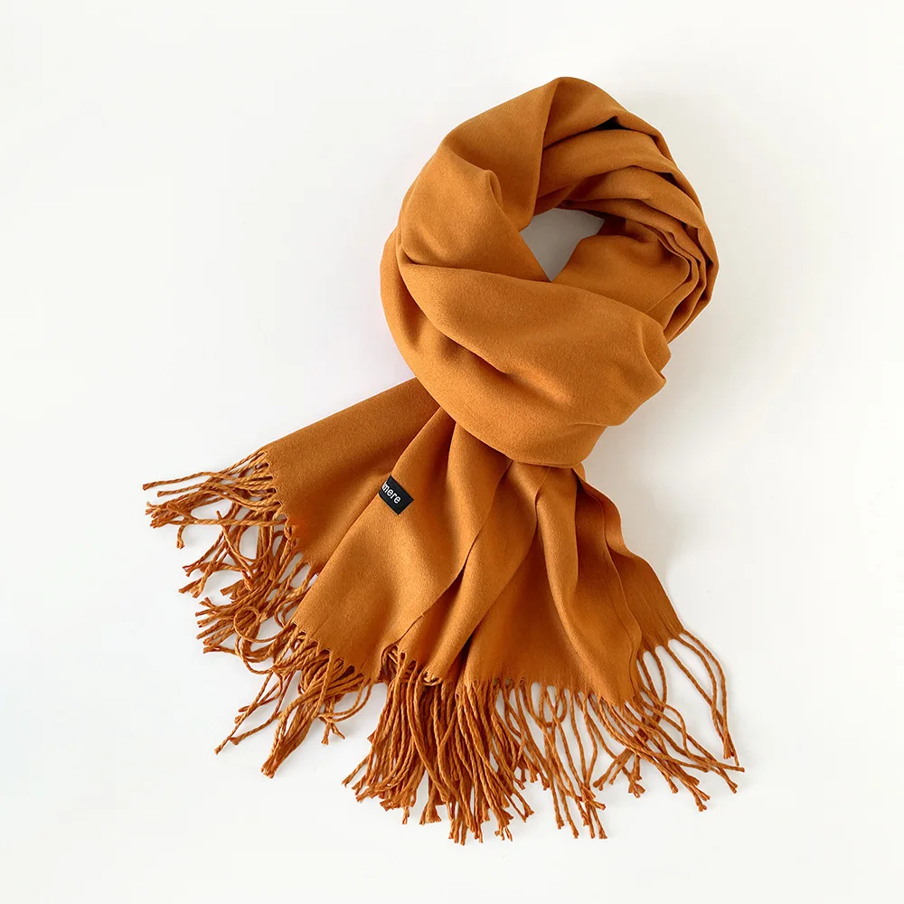 Thin Solid Color Cashmere-like Scarf Korean Style Winter Shawl Fringe Gift Wrap Hijab Women's & Men's Hair Wrap for Party
Thin Solid Color Cashmere-like Scarf Korean Style Winter Shawl Fringe Gift Wrap Hijab Women's & Men's Hair Wrap for Party