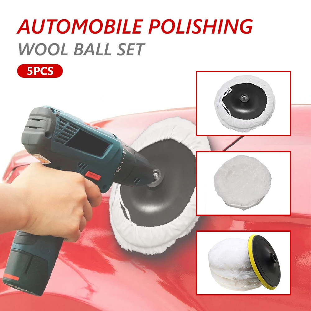 5Pcs 7" Polishing Pad Wheel Soft Wool Ball Bonnet Kit Wheel Pad Abrasive Tool Car Body Polishing Discs
5Pcs 7" Polishing Pad Wheel Soft Wool Ball Bonnet Kit Wheel Pad Abrasive Tool Car Body Polishing Discs