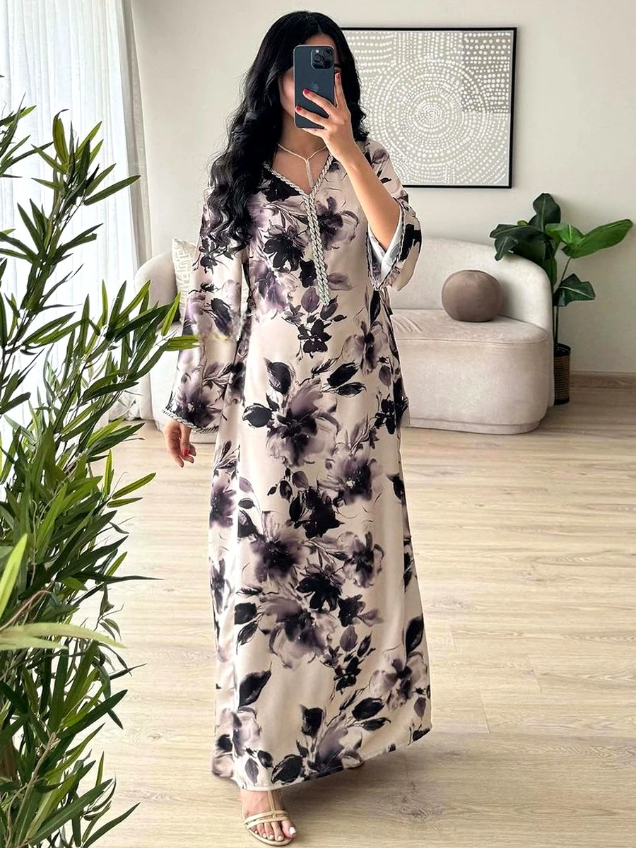 Muslim 2024 Abayas For Women Fashion Loose Slim Arab Dubai Printed Boubou Robe Fashion Diamond Embedding Dress ins Robe Jalabiya
Muslim 2024 Abayas For Women Fashion Loose Slim Arab Dubai Printed Boubou Robe Fashion Diamond Embedding Dress ins Robe Jalabiya