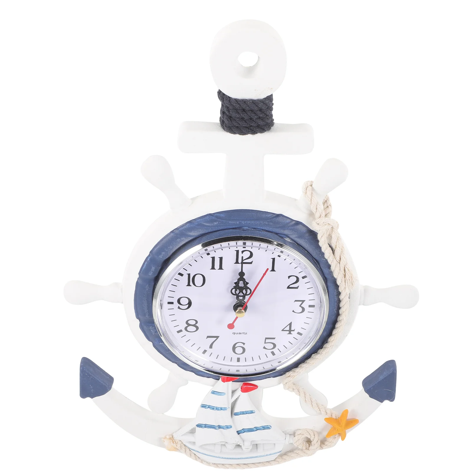 Anchor Clock Beach Sea Theme Nautical Ship Wheel Rudder Steering Wheel Decor Wall Hanging Decoration
Anchor Clock Beach Sea Theme Nautical Ship Wheel Rudder Steering Wheel Decor Wall Hanging Decoration