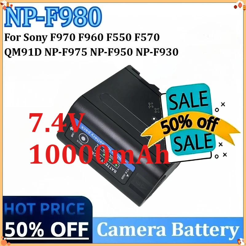 7.4V 10000mAh For Sony NP-F970 NP F960 F970 F960 F550 F570 QM91D NP-F975 NP-F950 NP-F930 CCD-RV100 74Wh NP-F980 Camera Battery
7.4V 10000mAh For Sony NP-F970 NP F960 F970 F960 F550 F570 QM91D NP-F975 NP-F950 NP-F930 CCD-RV100 74Wh NP-F980 Camera Battery