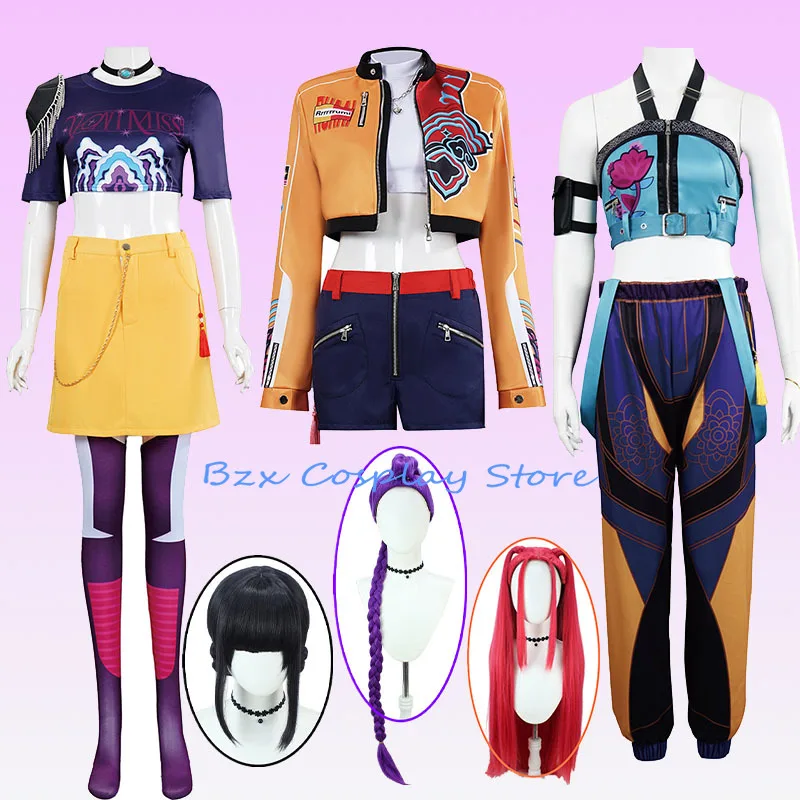 Zoey Cosplay Costume Rumi Mira Woman Disguise Demon Cos Hunter of KPop Halloween Carnival Party Clothing wig Set Outfit
Zoey Cosplay Costume Rumi Mira Woman Disguise Demon Cos Hunter of KPop Halloween Carnival Party Clothing wig Set Outfit
