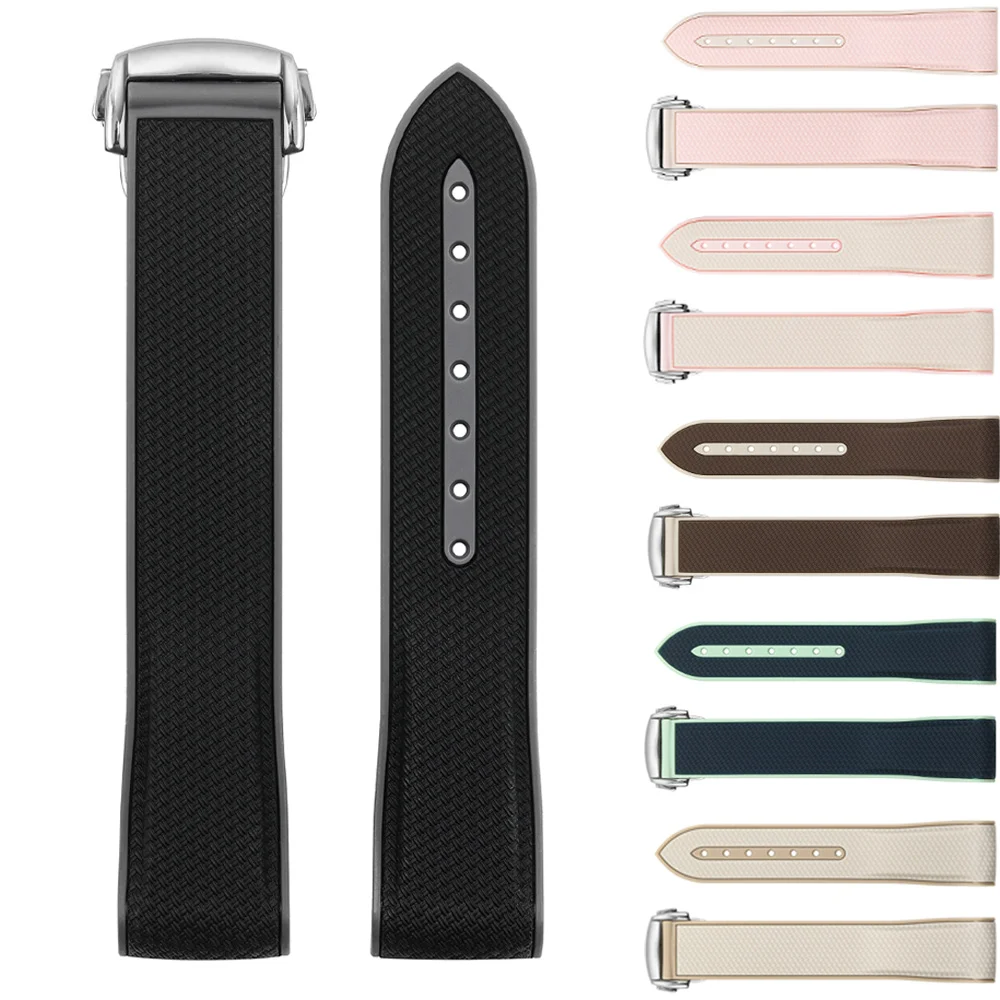 20mm Interface Soft Silicone Strap Stainless Steel Buckle for Moonwatch Men Women Waterproof Sports Watch Bracelet watchbands
20mm Interface Soft Silicone Strap Stainless Steel Buckle for Moonwatch Men Women Waterproof Sports Watch Bracelet watchbands