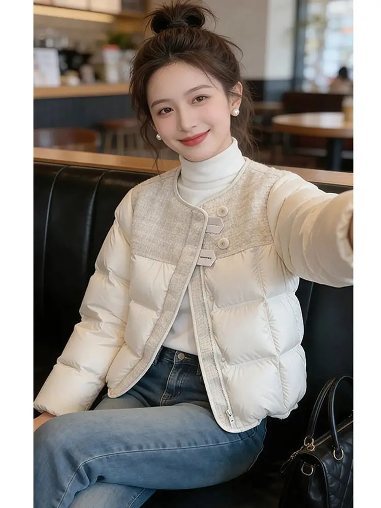 Faionable White Cotton Jaet Women's ort Commute Sle Winter Coat Ele Personali Casual Loose Fit Long Sve
Faionable White Cotton Jaet Women's ort Commute Sle Winter Coat Ele Personali Casual Loose Fit Long Sve
