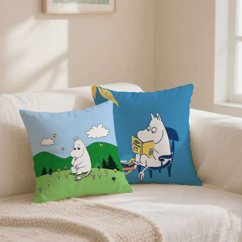 45x45cm New Cute Anime Moomins Series Pillowcase Creativity Cartoon Double Sided Pattern Printing Pillowcase Household Goods
45x45cm New Cute Anime Moomins Series Pillowcase Creativity Cartoon Double Sided Pattern Printing Pillowcase Household Goods
