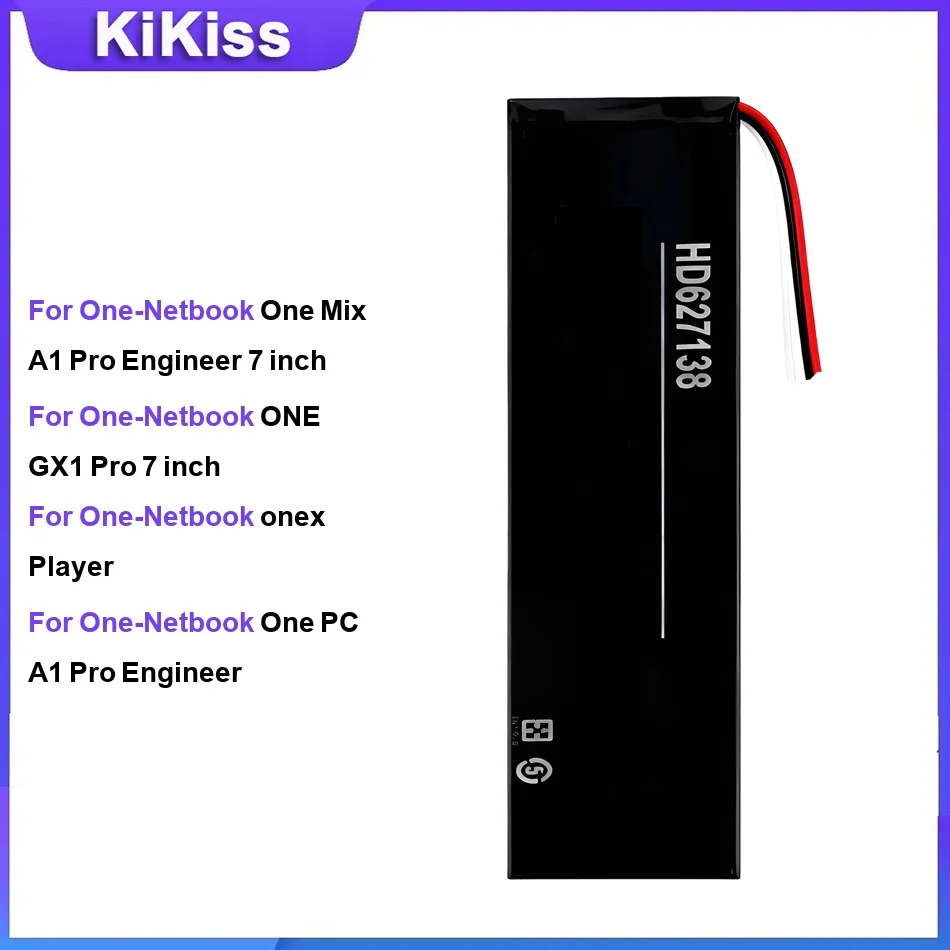 Battery For One-Netbook One Mix A1 Pro GX1 Pro 7 inch Player PC A1 Pro Engineer ONEGX1(5060120)HD627138(onexplayer)LR2855125-2S
Battery For One-Netbook One Mix A1 Pro GX1 Pro 7 inch Player PC A1 Pro Engineer ONEGX1(5060120)HD627138(onexplayer)LR2855125-2S