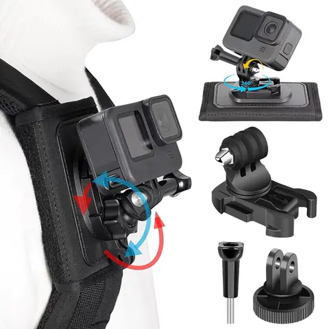 Ceinture de montage de sangle de sac à dos à rotation à 360 °, support rapide universel pour DJI Osmo Action Insta360 X2 Bery GoPro, accessoires de ceinture pour caméra avant