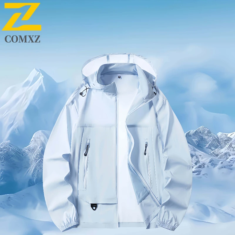 UPF50+ New Men's Sunscreen Jacket Ice Silk Ultra Light Breathable Anti UV Skincare Coat Sports Skin Clothes Men Windproof Jacket
UPF50+ New Men's Sunscreen Jacket Ice Silk Ultra Light Breathable Anti UV Skincare Coat Sports Skin Clothes Men Windproof Jacket