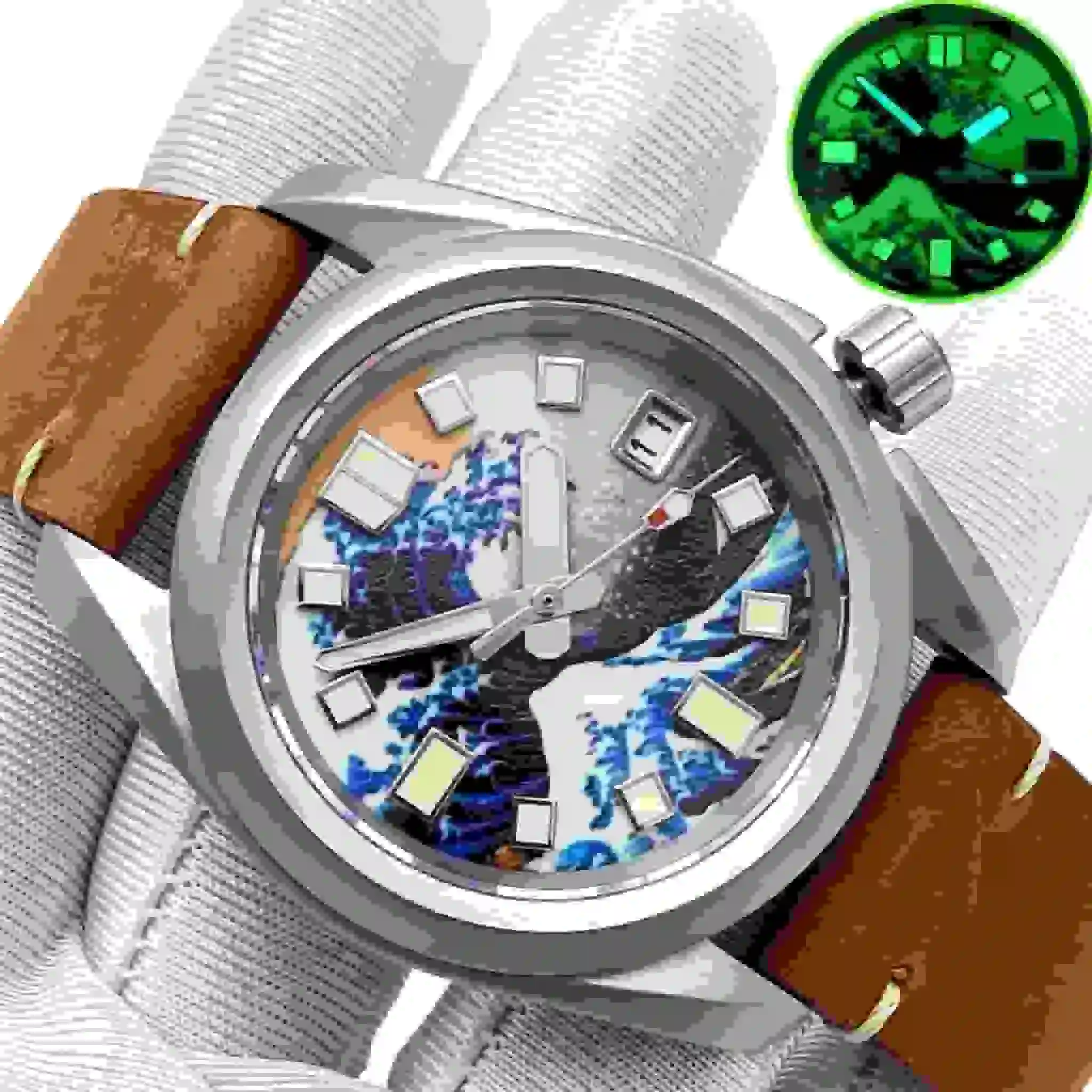 40mm Automatic Mechanical Watch Luminous Dial NH35 Automatic Movement Sapphire Glass Waterproof
40mm Automatic Mechanical Watch Luminous Dial NH35 Automatic Movement Sapphire Glass Waterproof