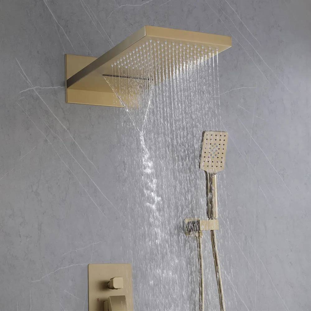 New Arrival High Quality Brass Rainfall Thermostatic Mixer for Bathroom Modern Concealed Shower Set Wall Mounted Shower Mixers
New Arrival High Quality Brass Rainfall Thermostatic Mixer for Bathroom Modern Concealed Shower Set Wall Mounted Shower Mixers