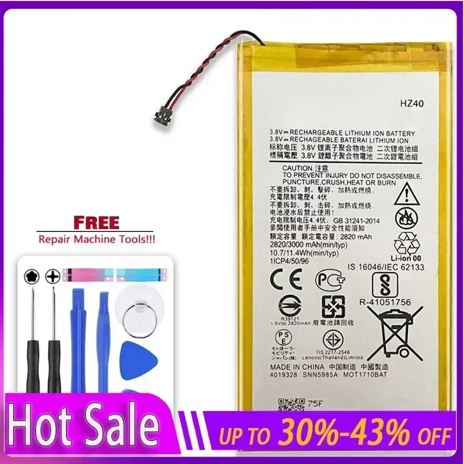 HZ40 Battery for Motorola Moto Z2 Play, Dual SIM, T1710-11, XT1710-08, XT1710, XT1710-06, XT1710-09, 4100mAh Batteries Warranty
HZ40 Battery for Motorola Moto Z2 Play, Dual SIM, T1710-11, XT1710-08, XT1710, XT1710-06, XT1710-09, 4100mAh Batteries Warranty