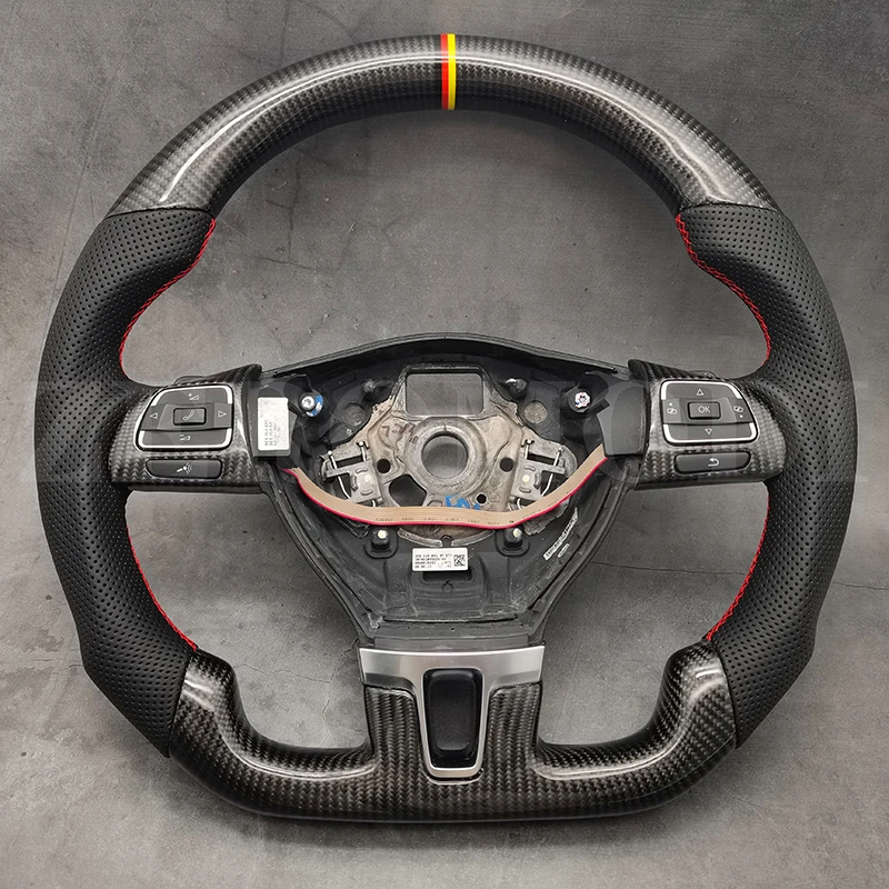 Replacement Real Carbon Fiber Steering Wheel with Leather for VW Volkswagen Passat With Paddle
Replacement Real Carbon Fiber Steering Wheel with Leather for VW Volkswagen Passat With Paddle