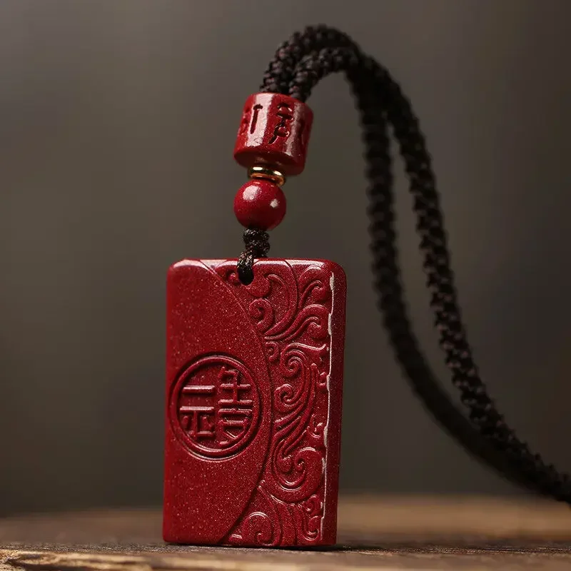 2025 Natural High Content Cinnabar stone Pendant Purple Gold Men's and Women's Vintage Handmade Cinnabar Necklace
2025 Natural High Content Cinnabar stone Pendant Purple Gold Men's and Women's Vintage Handmade Cinnabar Necklace