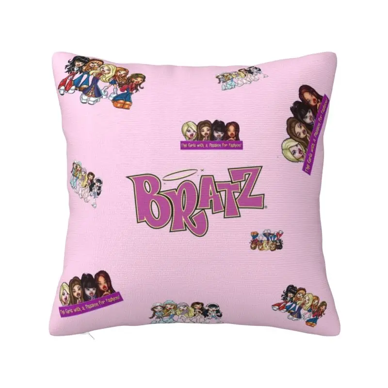 Bratz Doll Square Pillow Cover Decoration Tv Movie Cartoon Cushion Cover Throw Pillow for Living Room Double-sided Printing
Bratz Doll Square Pillow Cover Decoration Tv Movie Cartoon Cushion Cover Throw Pillow for Living Room Double-sided Printing