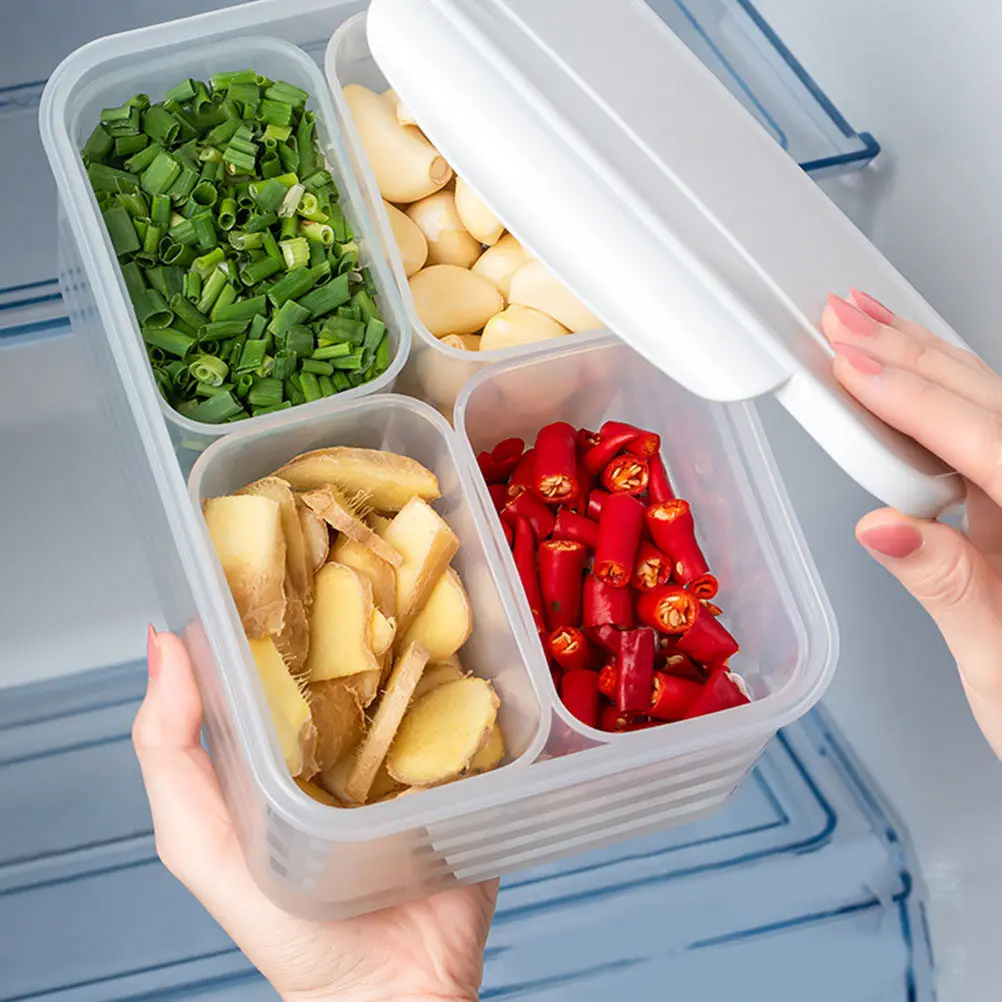 Four-Grid Refrigerator Food Storage Box Food-Grade PP Material Refrigerator Crisper Box Kitchen Fresh Preservation Fruit
Four-Grid Refrigerator Food Storage Box Food-Grade PP Material Refrigerator Crisper Box Kitchen Fresh Preservation Fruit