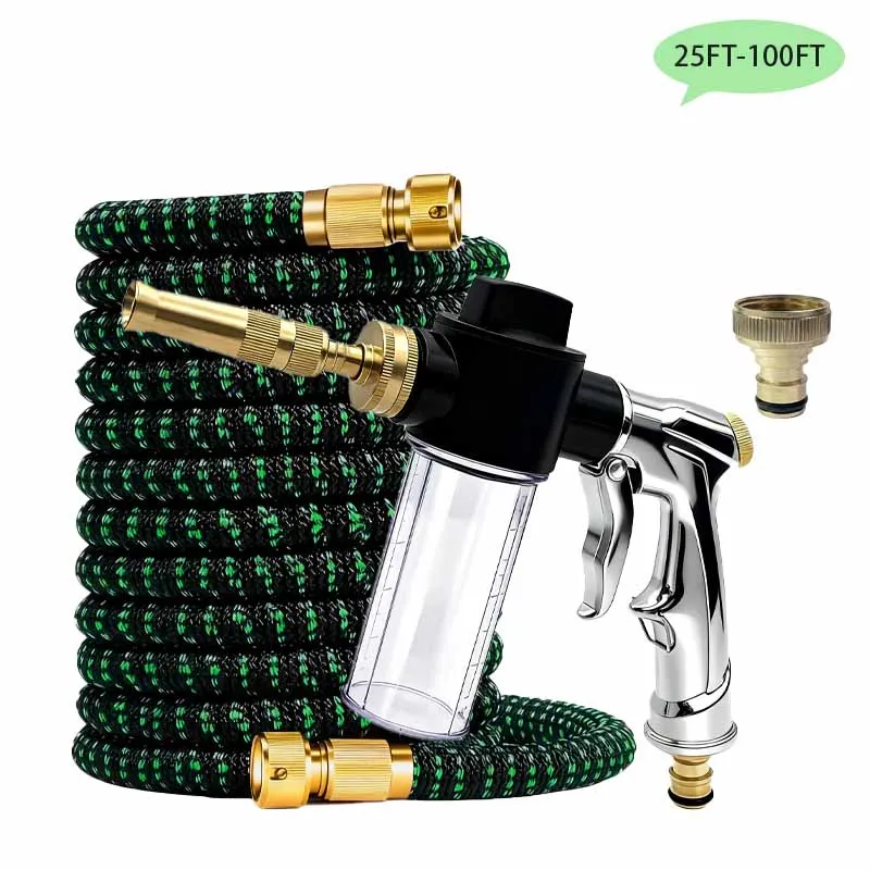 1PC Garden Retractable Irrigation Magic Hose, Multifunctional High-Pressure Car Wash Water Gun, For Home And Outdoor Use
1PC Garden Retractable Irrigation Magic Hose, Multifunctional High-Pressure Car Wash Water Gun, For Home And Outdoor Use