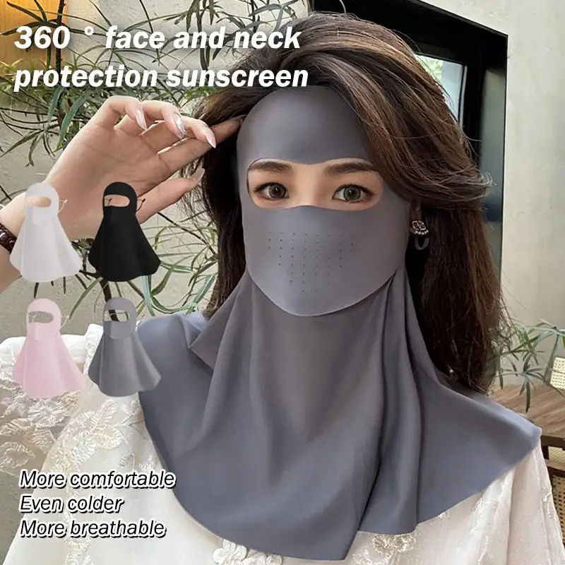 Full Face Mask Ice Silk Sun Protection Anti-UV Breathable Summer Women Outdoor Sport Neck Cover
Full Face Mask Ice Silk Sun Protection Anti-UV Breathable Summer Women Outdoor Sport Neck Cover
