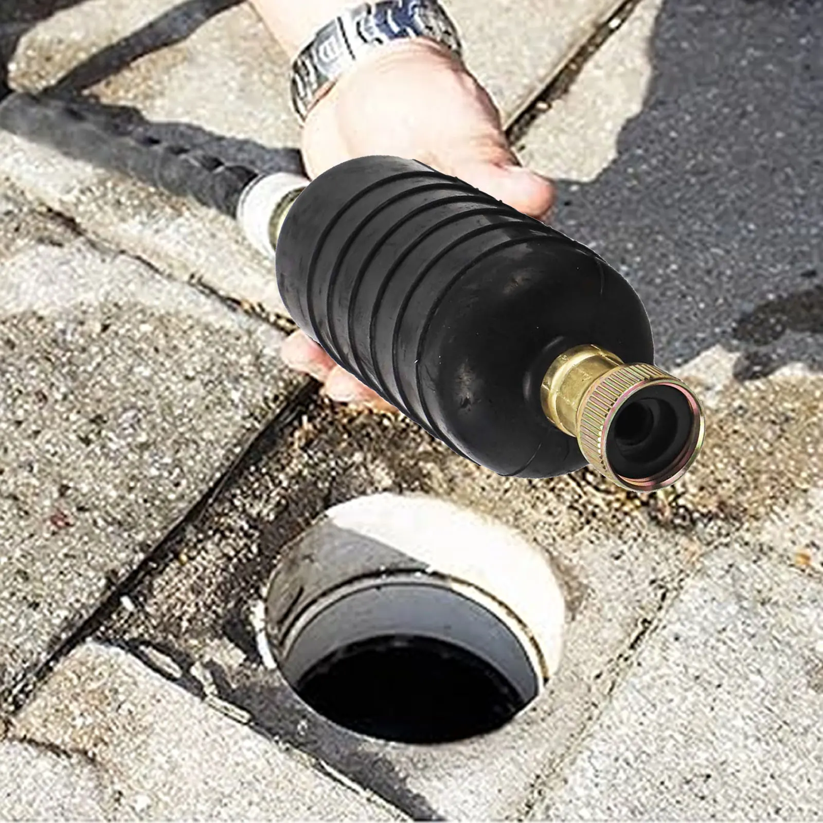 Drain Bladder Kit of 3 Rubber Pieces for Water Pressure Clearing of Pipes in Bathrooms and Pools from 1 to 6 Inches Diameter
Drain Bladder Kit of 3 Rubber Pieces for Water Pressure Clearing of Pipes in Bathrooms and Pools from 1 to 6 Inches Diameter