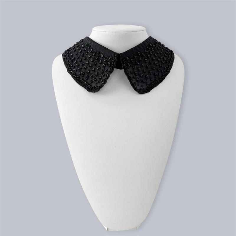Decorative Embroidery Beaded False Collar Lapel Detachable Blouse Collar Choker Necklace Half Shirt Clothing Accessory
Decorative Embroidery Beaded False Collar Lapel Detachable Blouse Collar Choker Necklace Half Shirt Clothing Accessory
