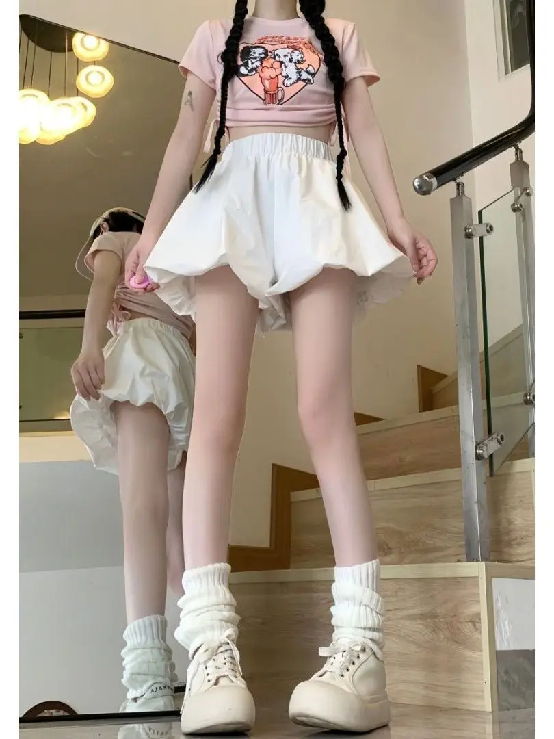 Casual Pumpkin aped Flared Skirt Women's Elastic Waist Pleated ort Lantern Pants Spring Autumn Small ence Loose Fit
Casual Pumpkin aped Flared Skirt Women's Elastic Waist Pleated ort Lantern Pants Spring Autumn Small ence Loose Fit