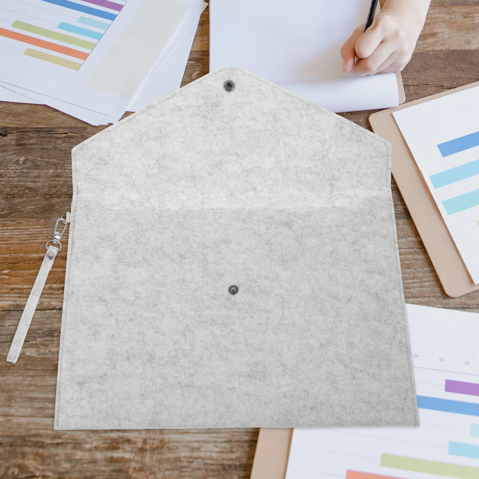 4 pcs A4 Felt File Folder Storage Bag Snap Closure Portable Document Organizer For Office School Business Receipts Large
4 pcs A4 Felt File Folder Storage Bag Snap Closure Portable Document Organizer For Office School Business Receipts Large