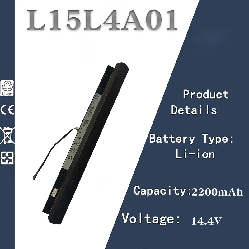 Lenovo Laptop Battery for L15L4A01 14.4V 2200mAh 4 Cells | Compatible with Tianyi 310-14ISK-15IKB 100-14/15 IBD Brand New
Lenovo Laptop Battery for L15L4A01 14.4V 2200mAh 4 Cells | Compatible with Tianyi 310-14ISK-15IKB 100-14/15 IBD Brand New