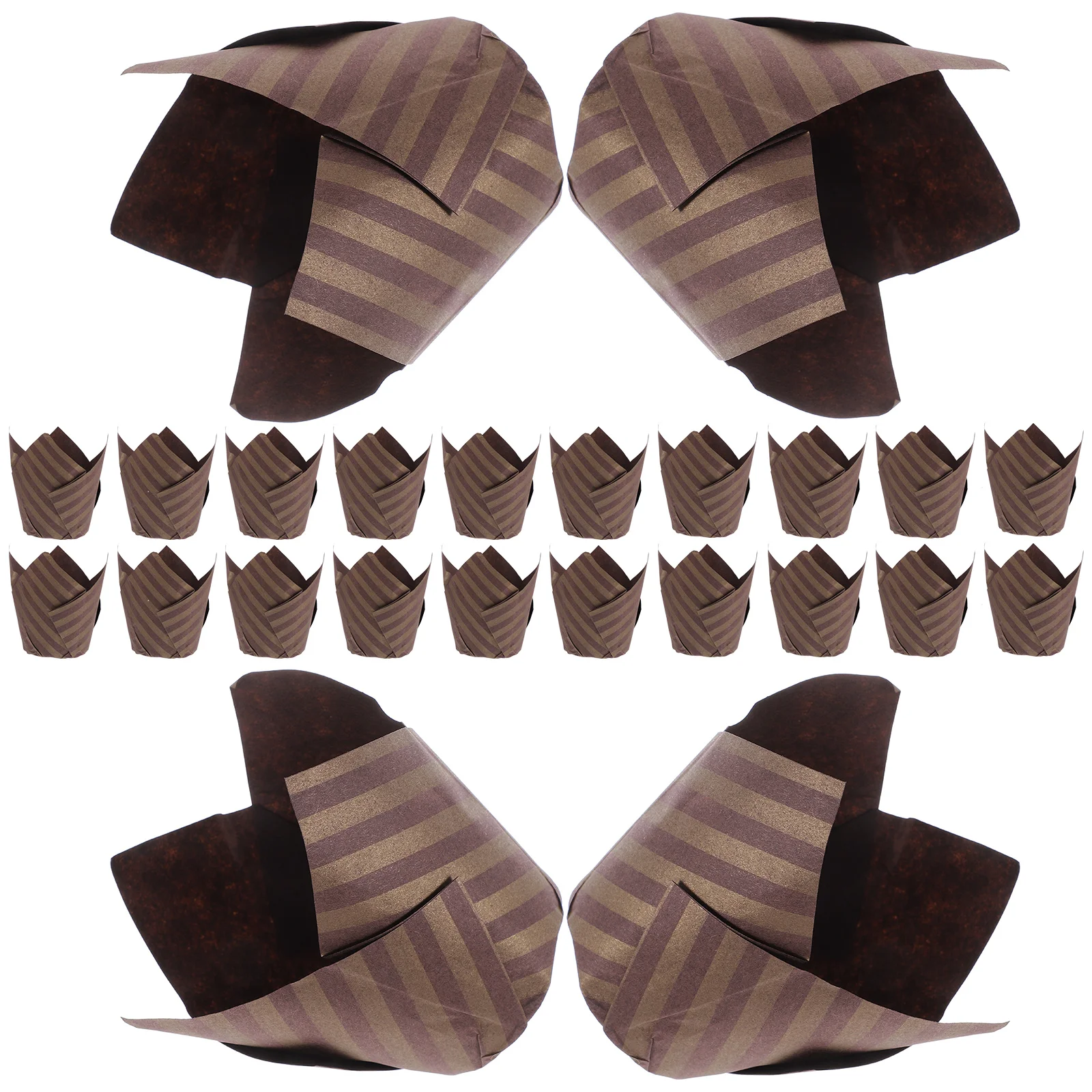 250pcs Cake Cake Baking Liners Cups Disposable Tulip Cupcake Liners Coffee Brown Greaseproof Muffin Kitchen Bar Supplies
250pcs Cake Cake Baking Liners Cups Disposable Tulip Cupcake Liners Coffee Brown Greaseproof Muffin Kitchen Bar Supplies