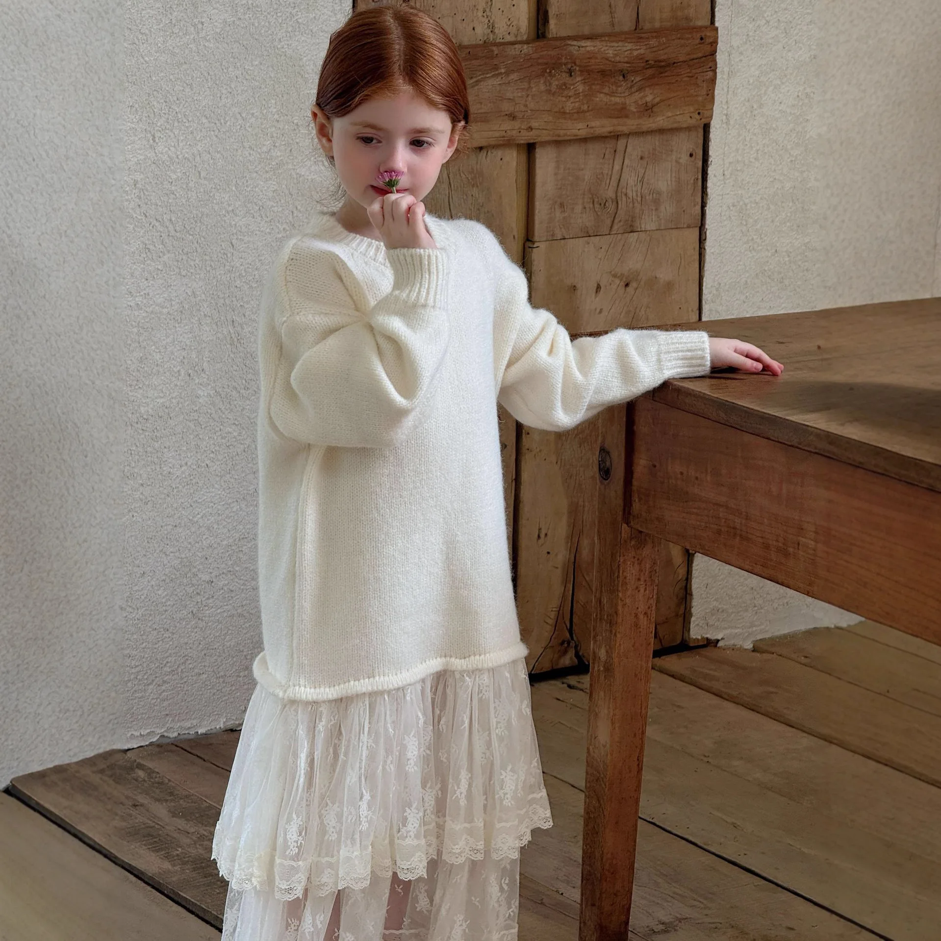 Girls Skirt 2025 Autumn and Winter New Children's Clothing Korean Style Girl Baby Sweater Layer Upon Layer Lace Skirt Casual
Girls Skirt 2025 Autumn and Winter New Children's Clothing Korean Style Girl Baby Sweater Layer Upon Layer Lace Skirt Casual