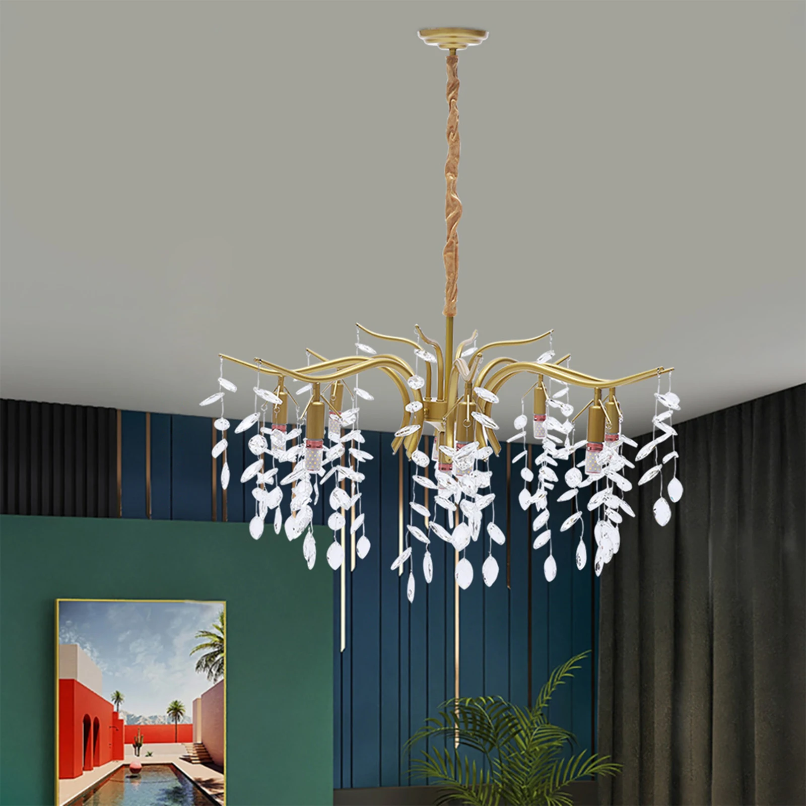 Nordic Gold Ceiling Chandelier Led Lighting For Room Decor Ceiling Light Fixtures Living Room Hotel Hall Art Decor Crystal Lamp
Nordic Gold Ceiling Chandelier Led Lighting For Room Decor Ceiling Light Fixtures Living Room Hotel Hall Art Decor Crystal Lamp