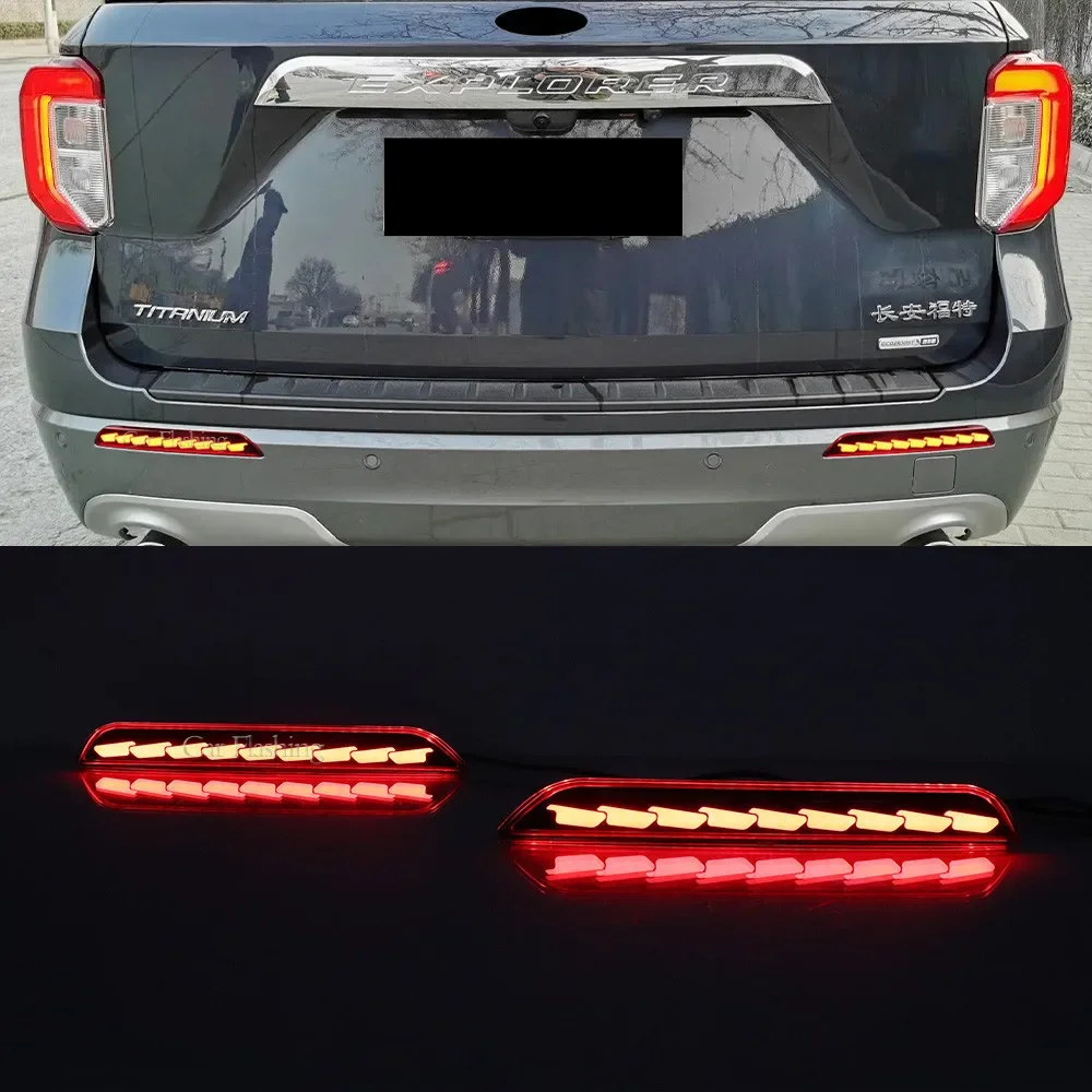 For Ford Explorer 19-22 models, rear bumper light LED brake turn signal flow light
For Ford Explorer 19-22 models, rear bumper light LED brake turn signal flow light
