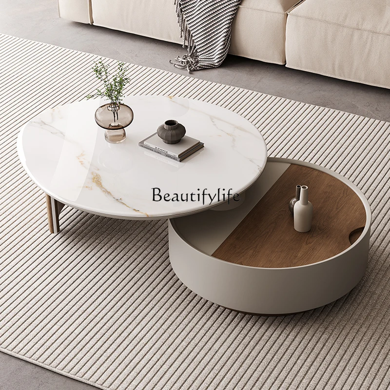 Medieval style round rotating rock slab coffee table small apartment household light luxury high-end creative size round high
Medieval style round rotating rock slab coffee table small apartment household light luxury high-end creative size round high