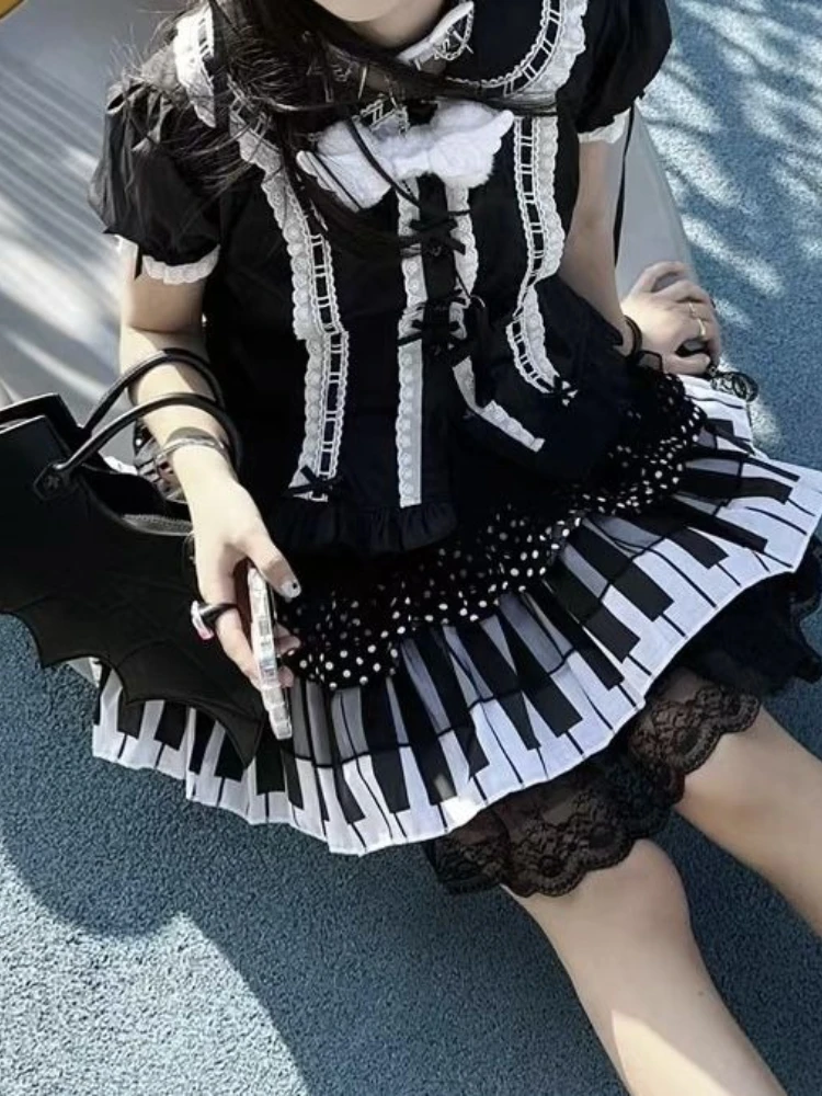 Harajuku Y2k Панк Кружевная Короткая Юбка Японская Готика Лолита Kawaii Шикарная Юбка Для Торта Новый Гранж Хепберн Женская Винтажная Одежда 2025
Harajuku Y2k Панк Кружевная Короткая Юбка Японская Готика Лолита Kawaii Шикарная Юбка Для Торта Новый Гранж Хепберн Женская Винтажная Одежда 2025