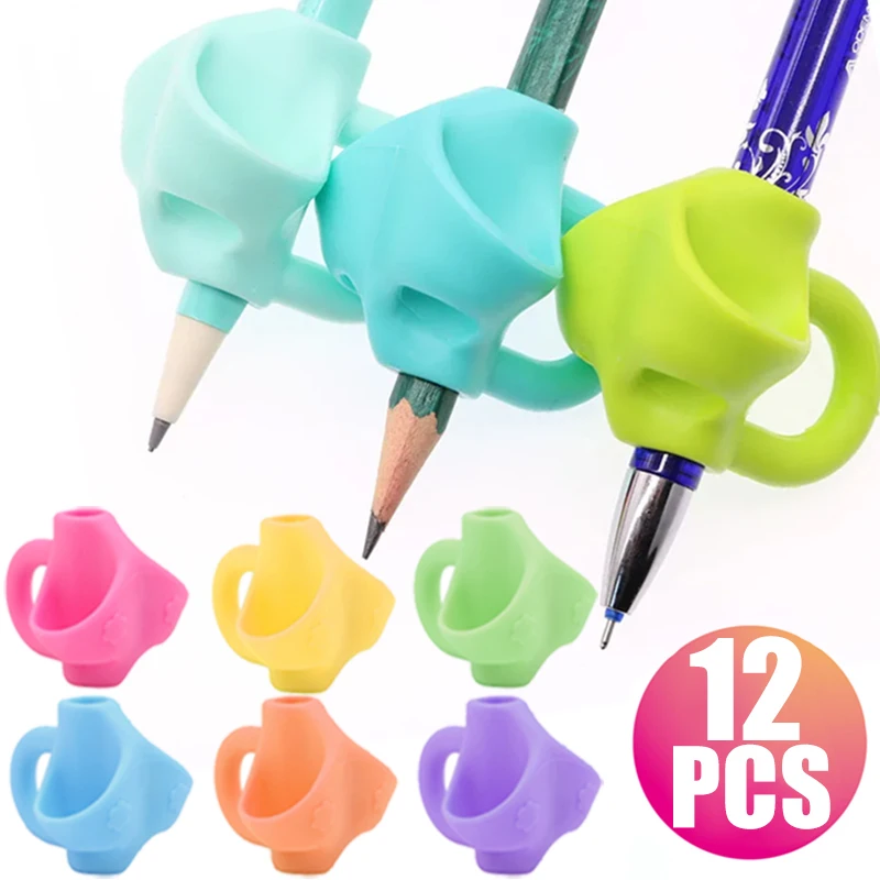 12/6/1Pcs Pencil Silicone Grips Writing Aid Trainer Posture Correction Finger Grip for Kids Children Students School Supplies
12/6/1Pcs Pencil Silicone Grips Writing Aid Trainer Posture Correction Finger Grip for Kids Children Students School Supplies
