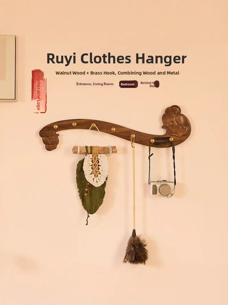 Wood Wall Mounted Hook No Drilling Required Entrance Door Strong Load Bearing Creative Walnut Wood Lucky Hook
Wood Wall Mounted Hook No Drilling Required Entrance Door Strong Load Bearing Creative Walnut Wood Lucky Hook