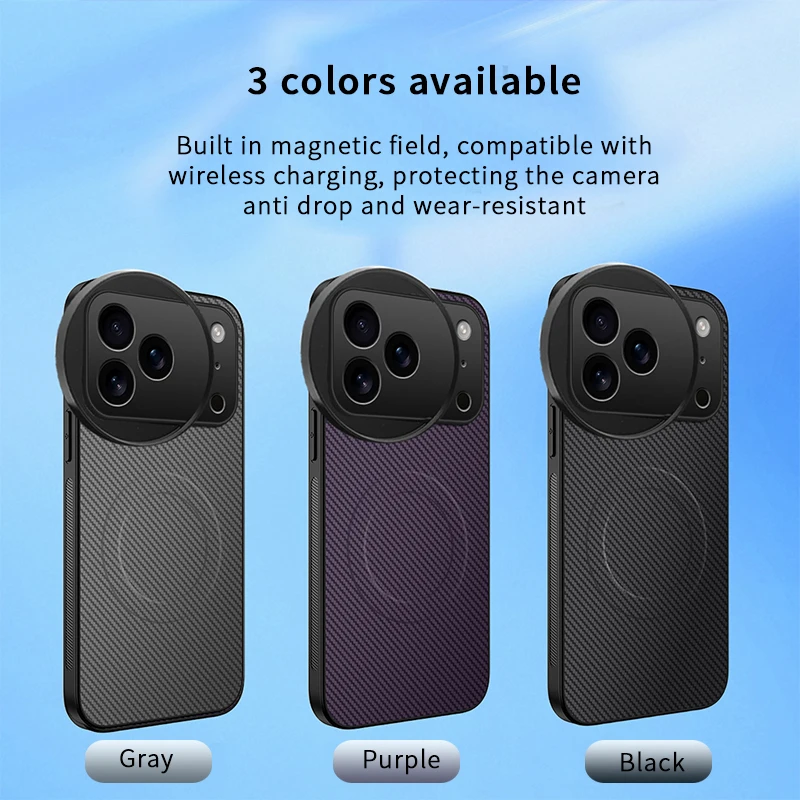 Чехол для телефона с магнитной беспроводной зарядкой iphone 17 pro max с адаптером фильтра 58 мм для мобильных телефонов, аксессуары для фотосъемки Magsaf
Чехол для телефона с магнитной беспроводной зарядкой iphone 17 pro max с адаптером фильтра 58 мм для мобильных телефонов, аксессуары для фотосъемки Magsaf