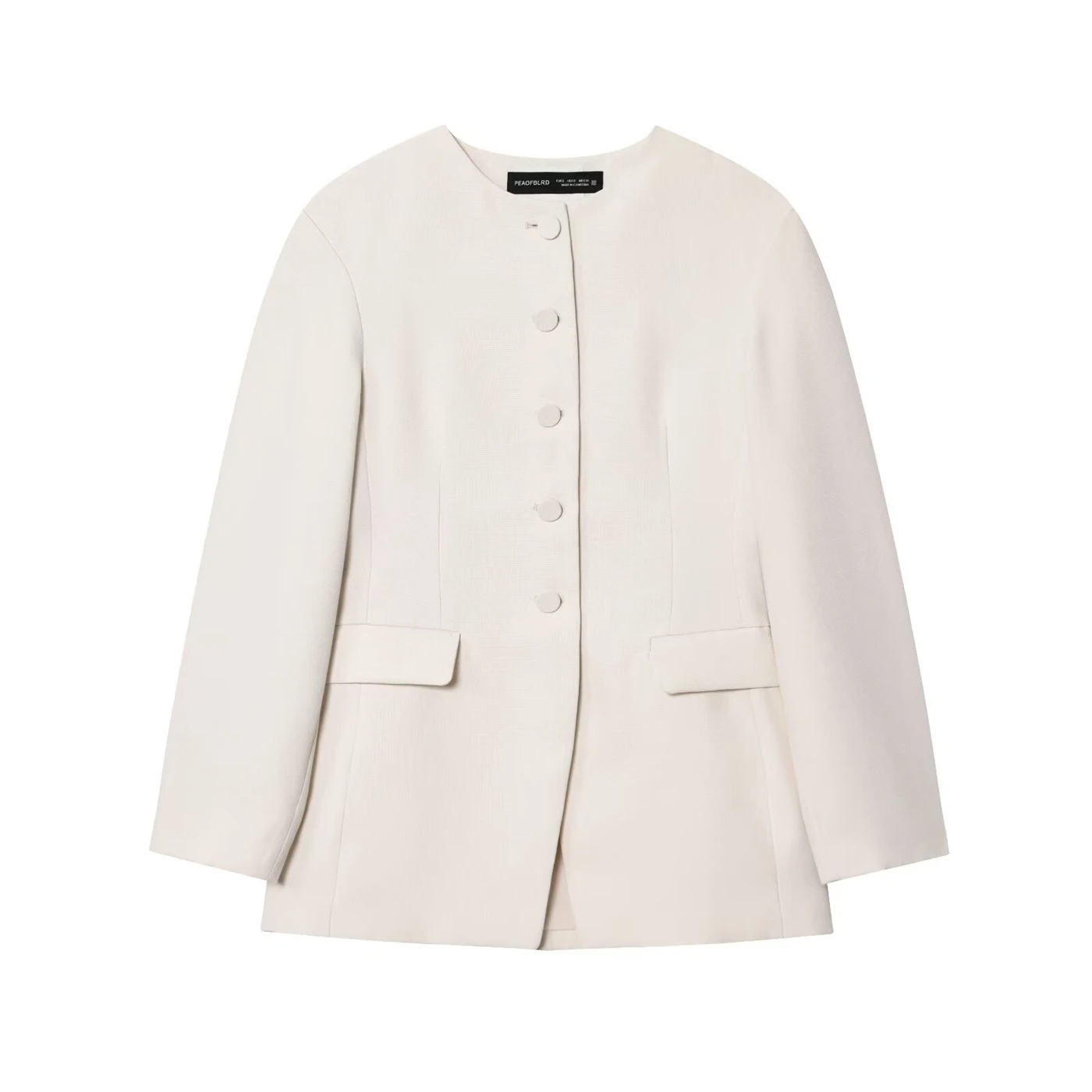 Женский пиджак 2024, весна/осень, Новое поступление, женский модный однобортный пиджак с круглым вырезом
Женский пиджак 2024, весна/осень, Новое поступление, женский модный однобортный пиджак с круглым вырезом