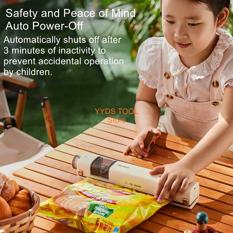 Wireless Charging Portable Home Vacuum Sealer Food Preservation Vacuum Sealer for Dry and Wet Items
Wireless Charging Portable Home Vacuum Sealer Food Preservation Vacuum Sealer for Dry and Wet Items