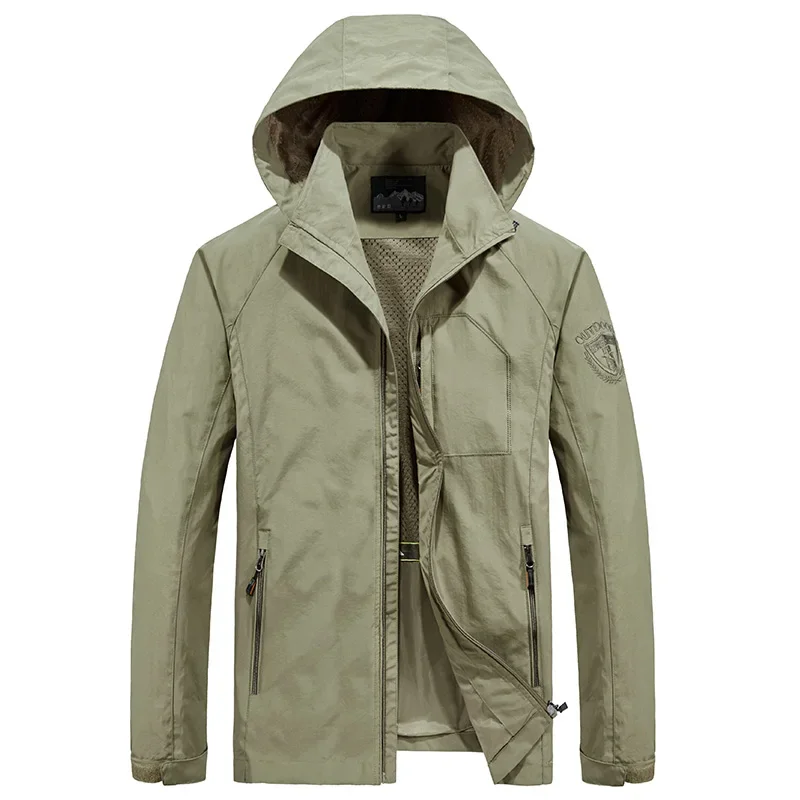 Jackets Mens Spring Autumn Hooded Windbreaker Camping Jackets Mens Casual Loose Coats Outdoor Waterproof Multi Pocket Outerwear
Jackets Mens Spring Autumn Hooded Windbreaker Camping Jackets Mens Casual Loose Coats Outdoor Waterproof Multi Pocket Outerwear