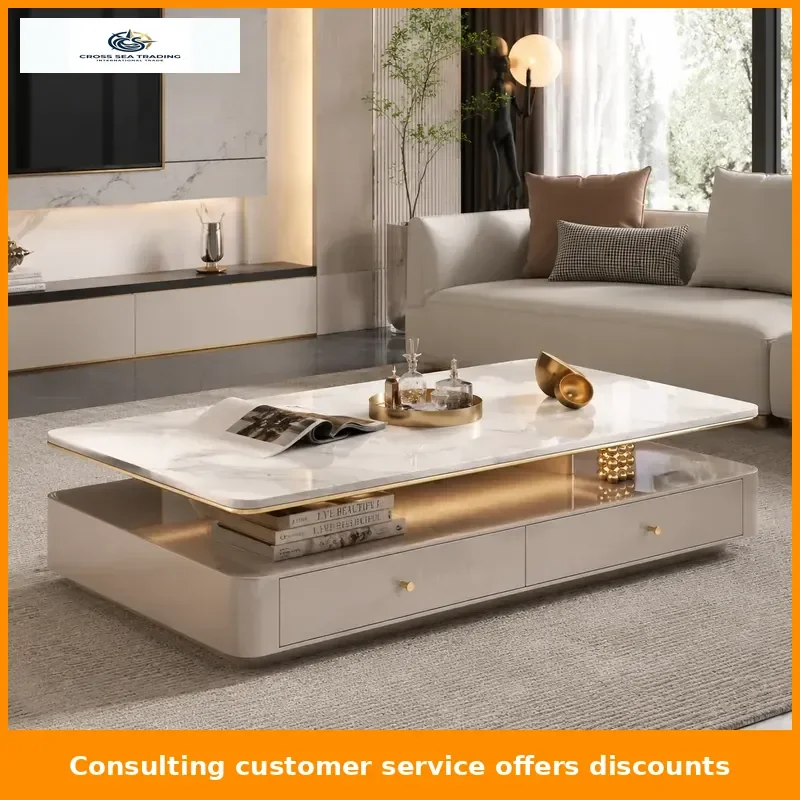 Stone Plate Minimalist Coffee Table Storage Double Layer Modern Light Luxury Living Room Home Tea Table
Stone Plate Minimalist Coffee Table Storage Double Layer Modern Light Luxury Living Room Home Tea Table
