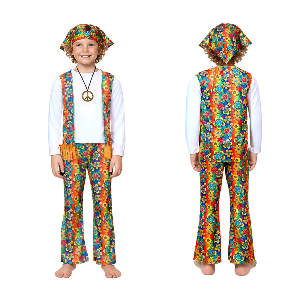 vintage floral disco disco costume 70s hippie masquerade rocker character costume Party party performance costume
vintage floral disco disco costume 70s hippie masquerade rocker character costume Party party performance costume