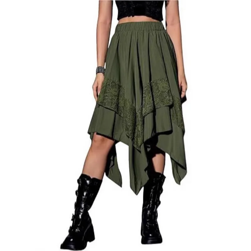 Renaissance Midi Skirt Asymmetrical Hem Lace Patchwork Irregular Skirt European XS-XXL
Renaissance Midi Skirt Asymmetrical Hem Lace Patchwork Irregular Skirt European XS-XXL